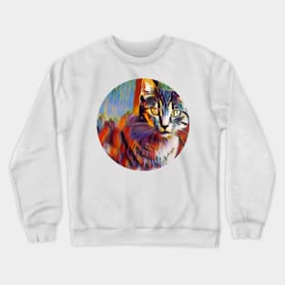 Adorable floppy cat Crewneck Sweatshirt